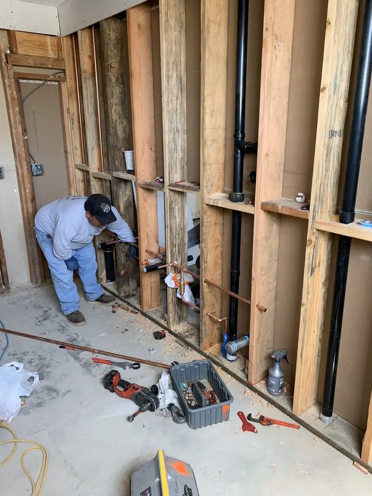 Commercial rough-in plumbing for Water Heater Replacement in Draper Historic District